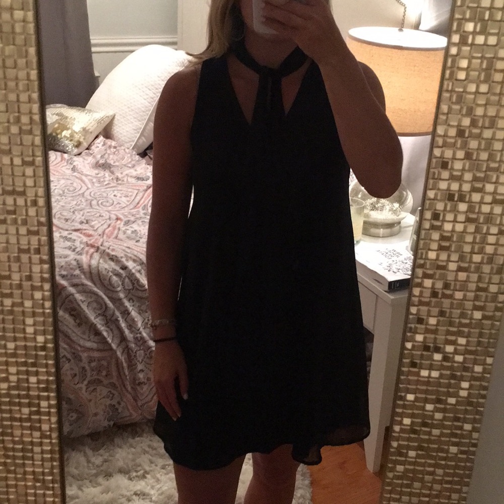 Black Chiffon Dress